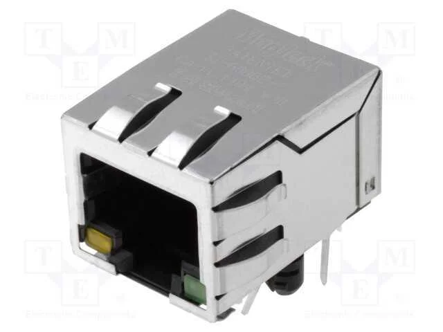 Tomada, Rj45, Pin: 8, Blindadas,Com D&iacute;odo Led, Sistema: 8p8c, Tht