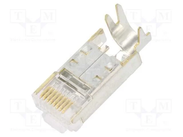 Ficha, Rj45, Tm21p, Pin: 8, Cat: 5e, Blindadas,Com Protetor, 6,6mm