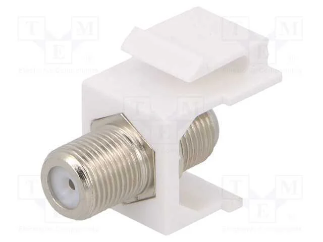 Conector, tomada, F tomada x2, f&ecirc;mea x2, Keystone.