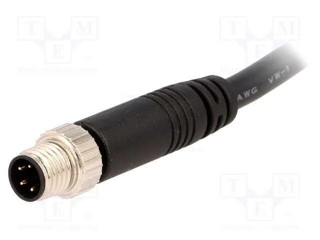 Conector: M8, 1m, macho, PIN: 4, simples, ficha, .
