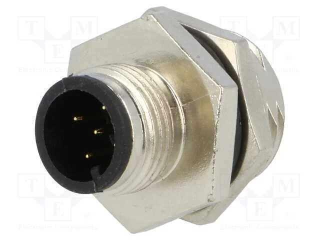 Tomada, M12, Pin: 5, Macho, C&oacute;digo A-Devicenet / Canopen, Solda
