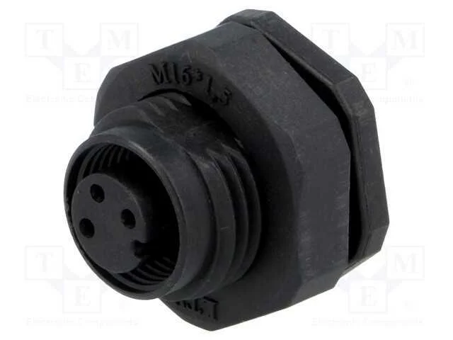 Tomada, M12, Pin: 3, F&ecirc;mea, C&oacute;digo A-Devicenet / Canopen, Solda