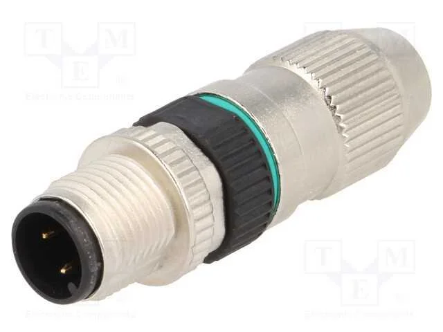 Ficha, M12, PIN: 4, macho, c&oacute;digo A-DeviceNet / C.
