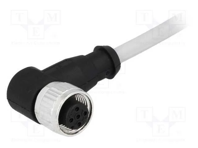 Ficha, M12, Pin: 5, F&ecirc;mea, C&oacute;digo A-Devicenet / Canopen, 5m, Fios