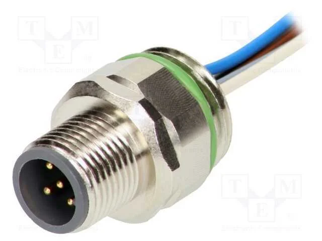 Tomada, M12, Pin: 5, Macho, C&oacute;digo A-Devicenet / Canopen, Fios