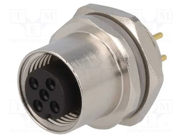 Tomada, M12, Pin: 5, F&ecirc;mea, C&oacute;digo A-Devicenet / Canopen, Tht, Ip67