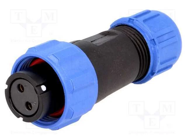 Ficha, SP13, f&ecirc;mea, PIN: 2, IP68, 4&divide;6,5mm, 13A, s.