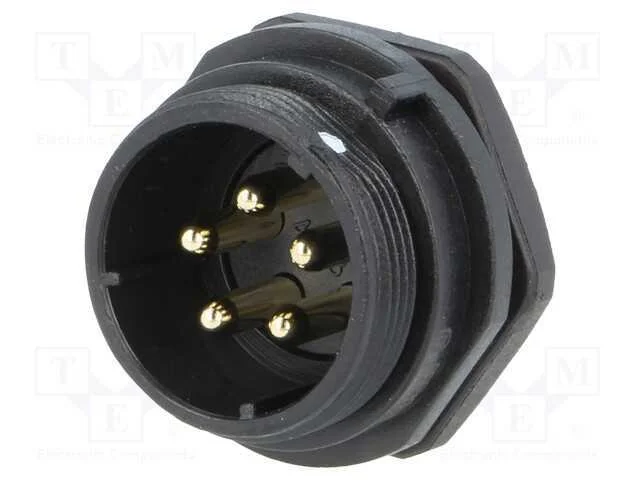 Tomada, SP21, macho, PIN: 5, IP68, 30A, solda, 50.