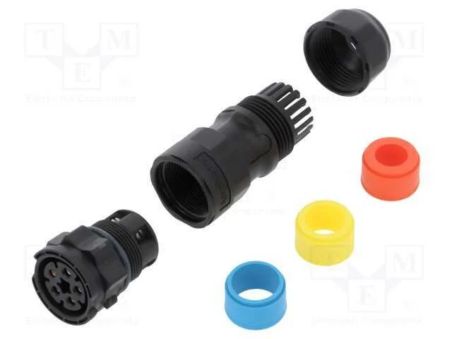 Conector: redondos, f&ecirc;mea, ficha, terminal parafu.