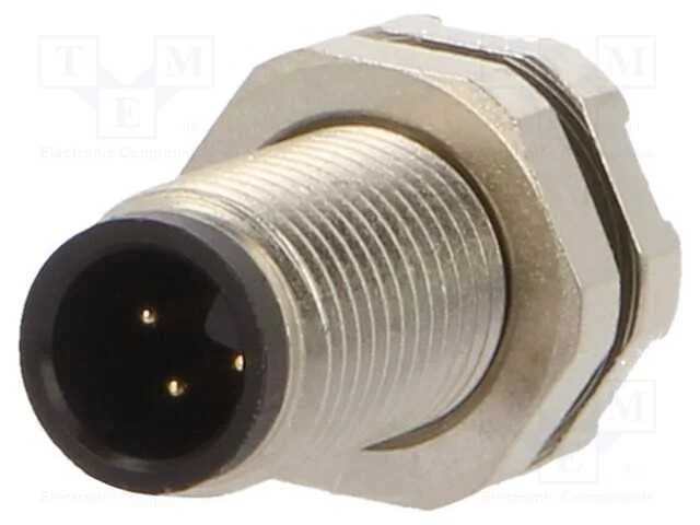 Conector: M5, Tomada, 707, Macho, Pin: 3, N&atilde;o Blindados, Dourado, 1a