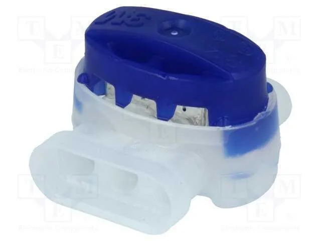Conector R&aacute;pido, Scotchlok, Idc, 0,5&divide;1,5mm2, Azul, 600v, 3,8mm