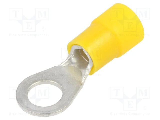 Terminal: de Olhal, M6, : 6,5mm, 4&divide;6mm2, Cerrar, com Cabo, Isolada
