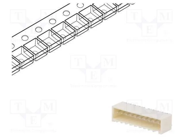 Conector: fio-placa, Pico-SPOX, PIN: 10, SMT, hor.