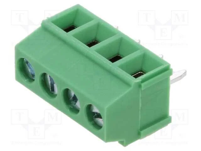 Conector: Pcb Bloco Terminal, Aperto, Simples, para Pcb, 300v, 10a