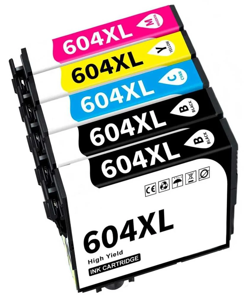 Conjunto 5 Tinteiros Epson 604 Xl Compat&iacute;veis
