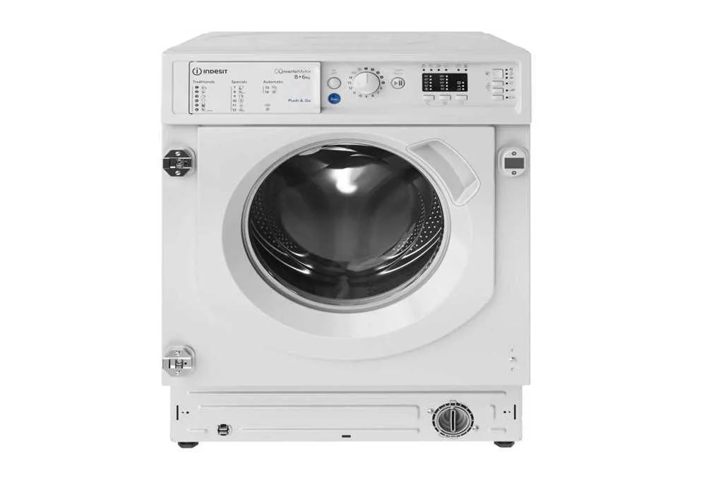 Built-In Washing And Drying Machine Bi Wdil 861485 Eu 8/6kg 1400rpm (White) - Indesit