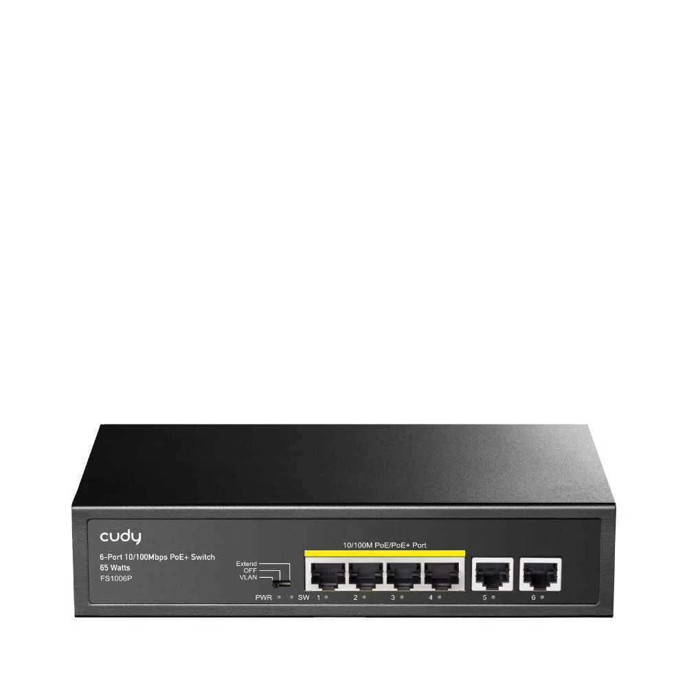 Hub Switch Cudy Fs1006p Unmanaged Poe+Swicht60w