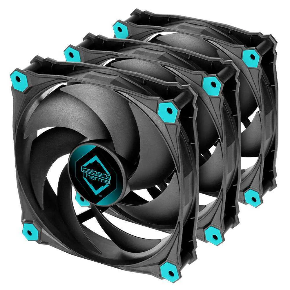 Iceberg Thermal Icegale Silent - 120mm  Black (3er Pack)*