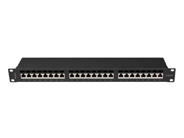 Patch Panel 24 Port 1u 19" Cat.6a Ftp Black Lanbe.