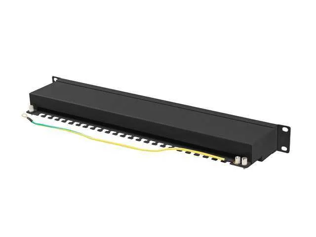 Patch Panel 24 Port 1u 19" Cat.6a Ftp Black Lanbe.