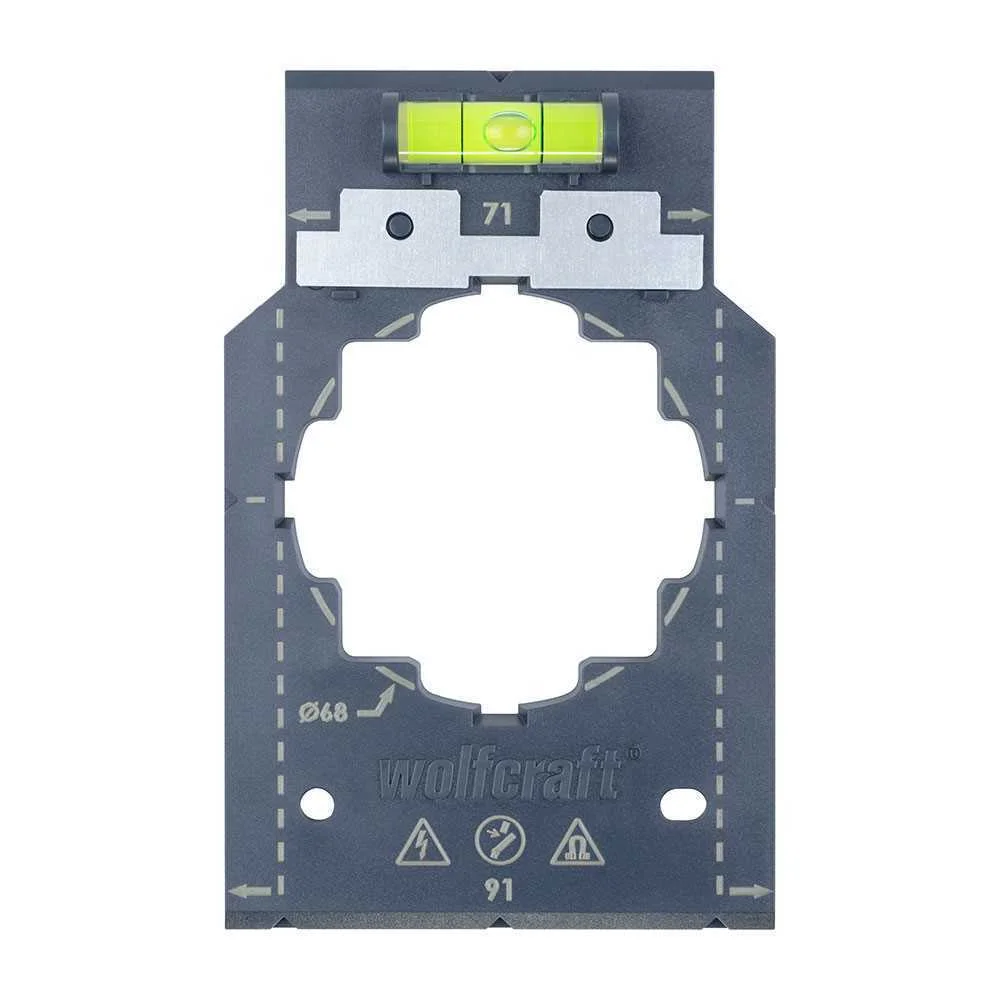 Gabarito para Marcar e Alinhar, para Medidas de 71 e 91mm 5975000 Wolfcraft