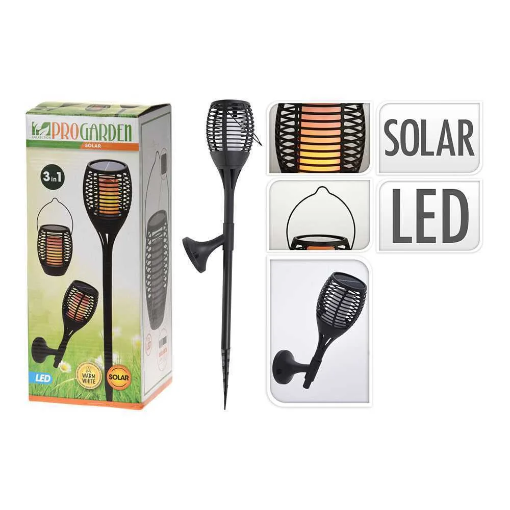 Tocha Solar LED Multiposi&ccedil;&otilde;es Efeito Fogo