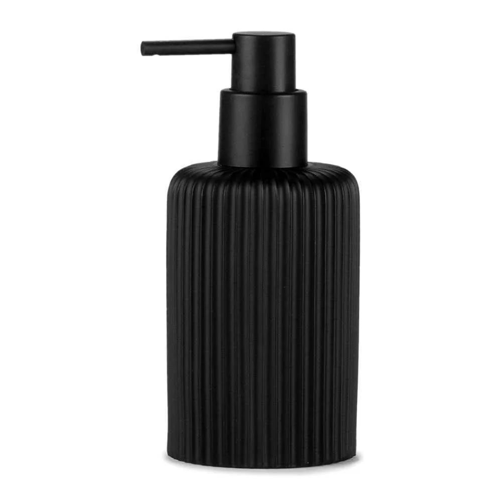 Dispensador Resina Preto Mate &Oslash;7x16cm Andrea House