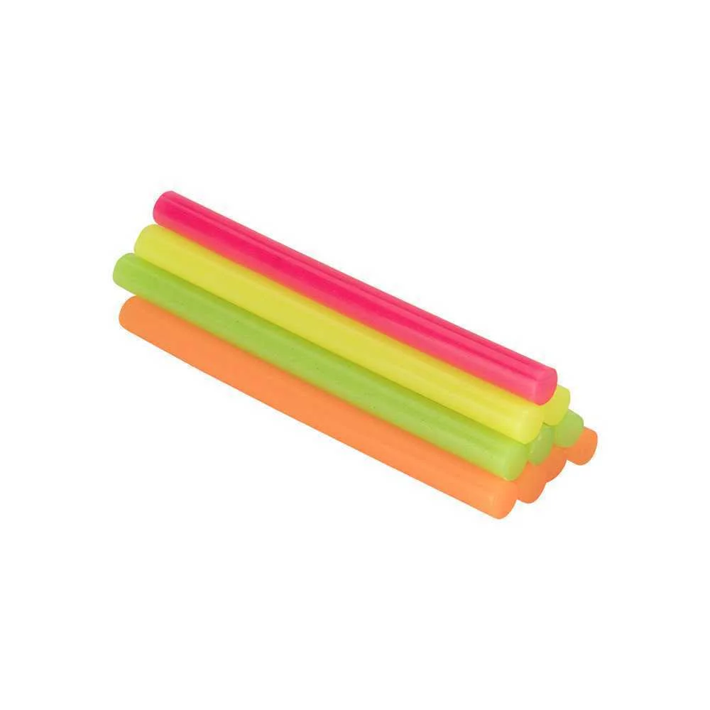 Tubos de Cola Decora&ccedil;&atilde;o e Hobby &Oslash;8x95mm Fluor Mix Cores 430106 Salki