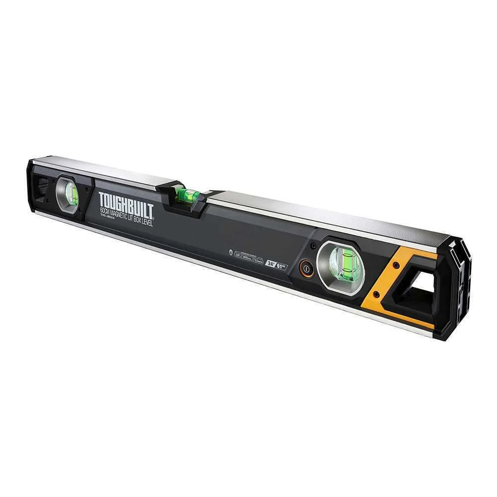 N&iacute;vel Magn&eacute;tico Bolha Tubular Iluminada de 60cm Tb-H2-L-M60-Lh-M Tough Built