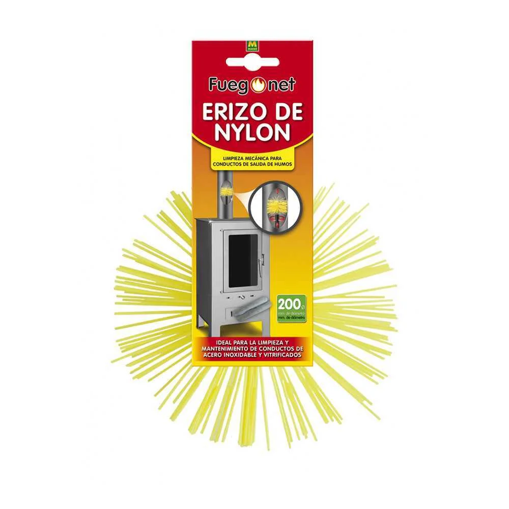 Ouri&ccedil;o de Nylon para Limpar Fuligem &Oslash;200mm Fuegon.