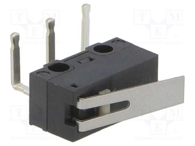 Microinterruptor Snap Action, com Alavanca, Spdt, 1a/125vac