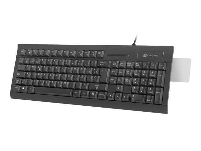 Teclado Natec Moray Con Lector de Tarjetas Inteli.