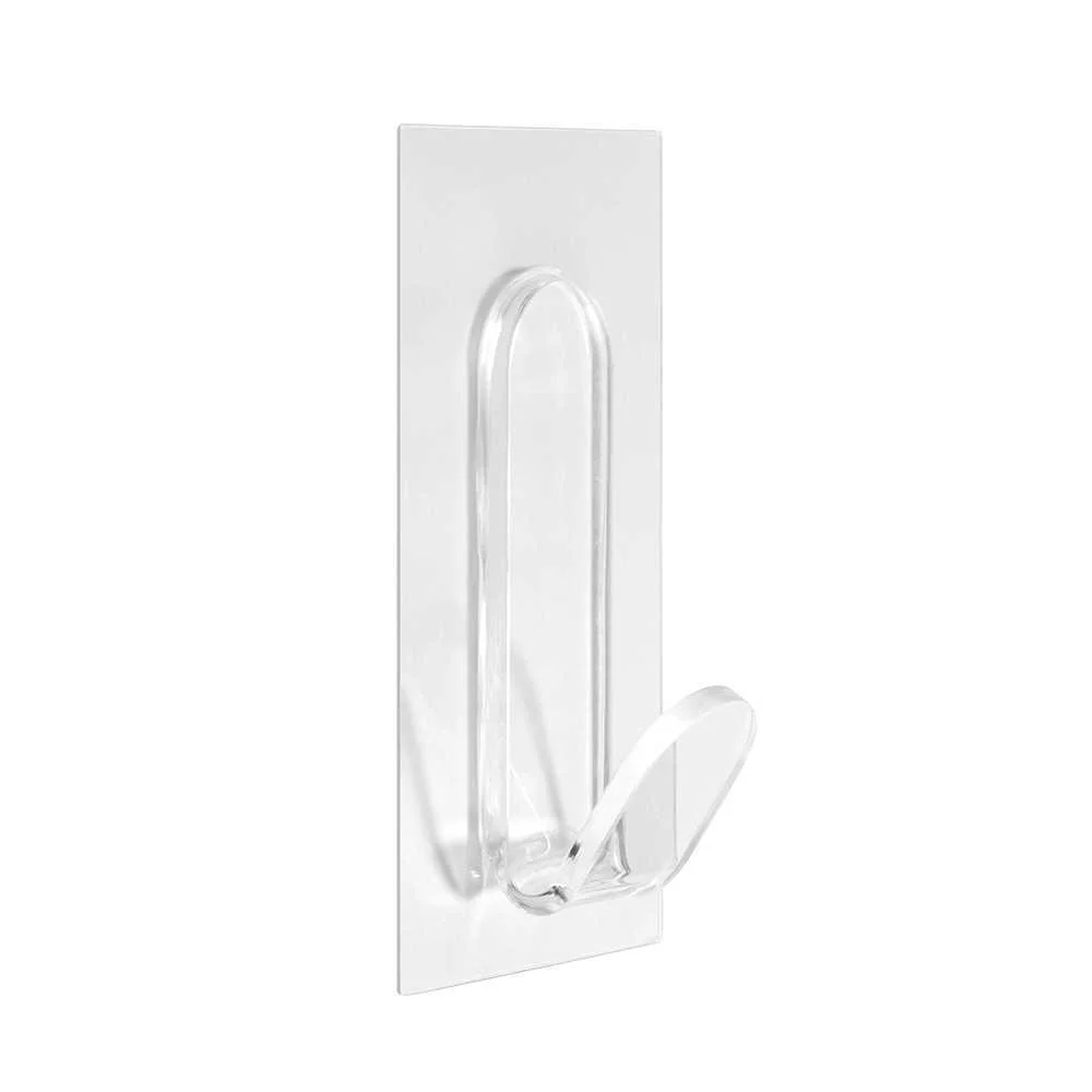 Cabide Aderente Reutiliz&aacute;vel "J" Transparente 1296-0 Inofix