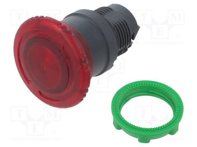 Interruptor: de press&atilde;o, 22mm, Pos.est&aacute;v: 2, verm.