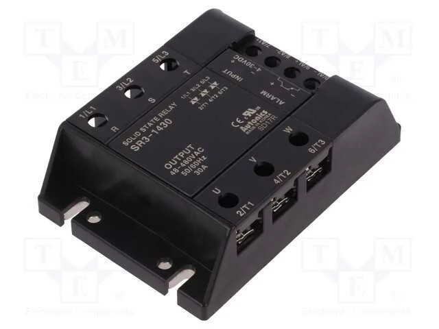 Rel&eacute;: semicondutores, 30A, Ucom: 48&divide;480VAC, 3-f&aacute;s.