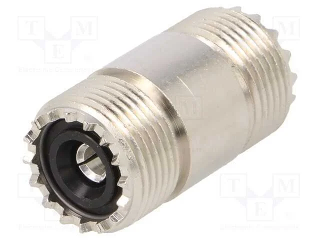 Conector, UHF f&ecirc;mea,em ambos os lados, simples