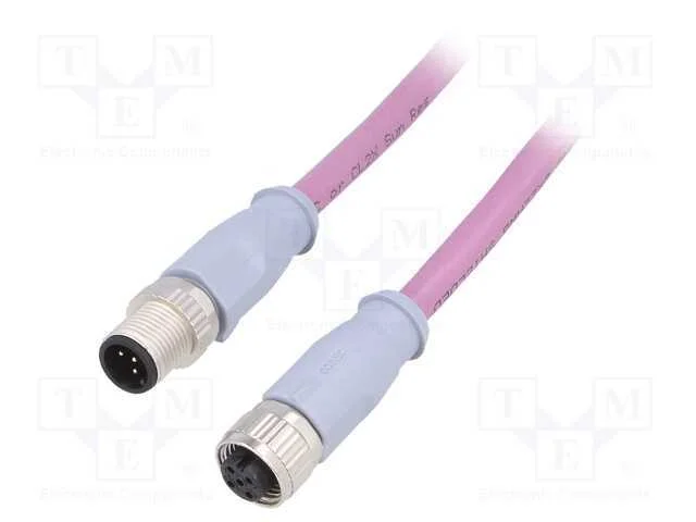 Cabo para Sensores/Automatiza&ccedil;&atilde;o, Pin: 5, M12-M12, 3m, Pino, Pino