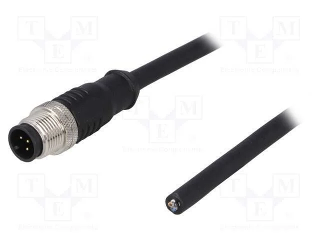 Ficha, M12, Pin: 5, Macho, C&oacute;digo A-Devicenet / Canopen, Ip65,Ip67