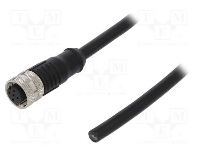 Ficha, M12, Pin: 5, F&ecirc;mea, C&oacute;digo A-Devicenet / Canopen, Ip65,Ip67
