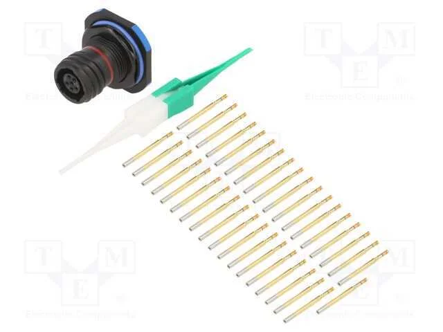 Conector: Militar, Tamanho 9, Mil-Dtl-38999 Series Iii, Preta