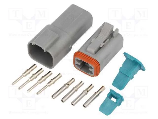 Conector: Fio-Fio, At, Macho + F&ecirc;mea, Ficha, com Cabo, Pin: 4, 13a