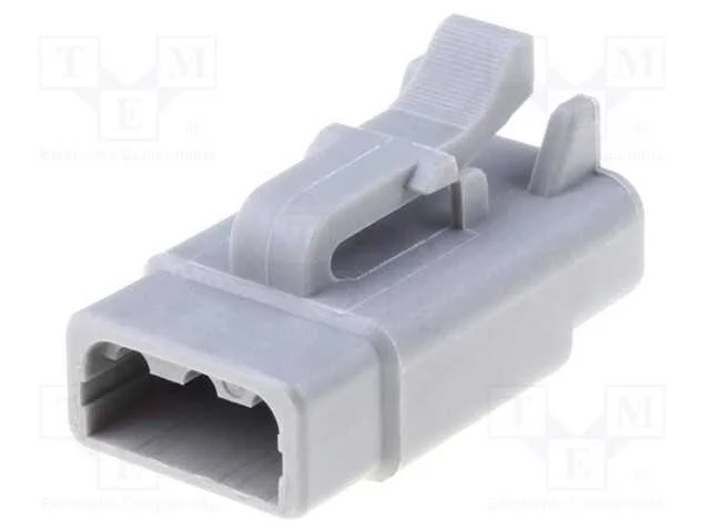 Conector: Fio-Fio, Atm, F&ecirc;mea, Ficha, com Cabo, Pin: 3, Cinzenta