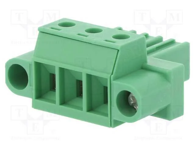 Bloco terminal separ&aacute;vel, 7,62mm, faixas: 3, simp.