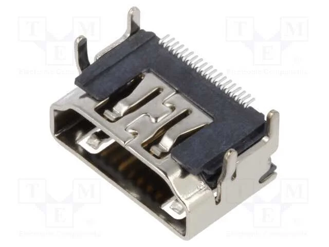 Conector: HDMI, tomada, PIN: 19, liga de pal&aacute;dio-.