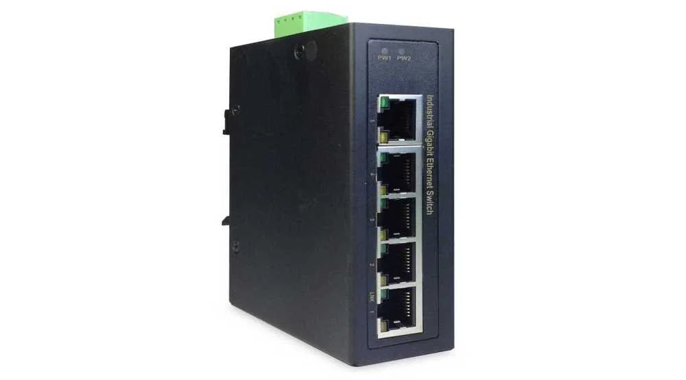 Digitus Switch Ind. 5-Port  Gigabit         Unmanaged Schwar