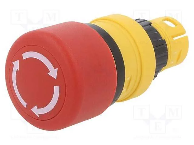 Interruptor: de Seguran&ccedil;a, 16mm, Pos.Est&aacute;v: 2, Vermelho, N&atilde;o Disp.