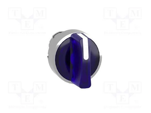 Interruptor: Girat&oacute;rio, 22mm, Pos.Est&aacute;v: 1, Azul, Led, Ip66, Pos: 3