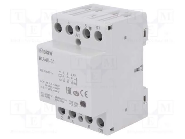 Contator: 4-De Polo de Instala&ccedil;&atilde;o, 40a, 230vac, Nc + No X3