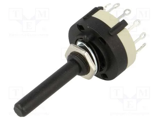 Interruptor: girat&oacute;rio, Pos: 6, 0,3A/125VAC, 1A/3.