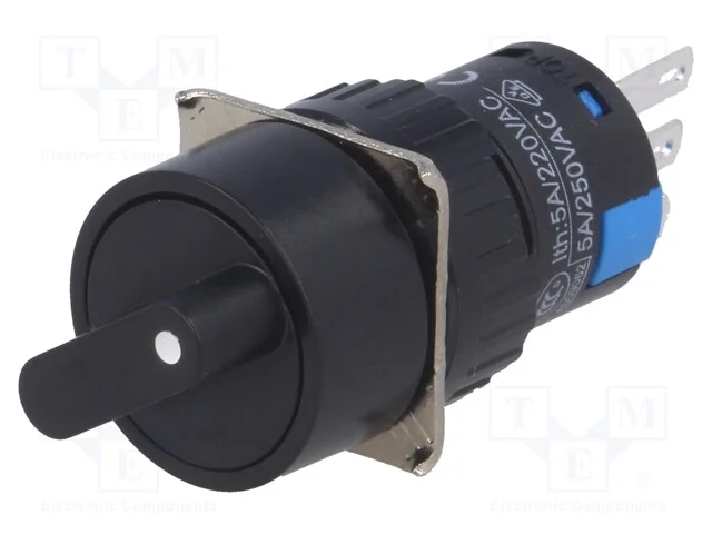 Interruptor: Girat&oacute;rio, Pos: 2, Spdt, 3a/220vac, 2a/24vdc, -20&divide;55c